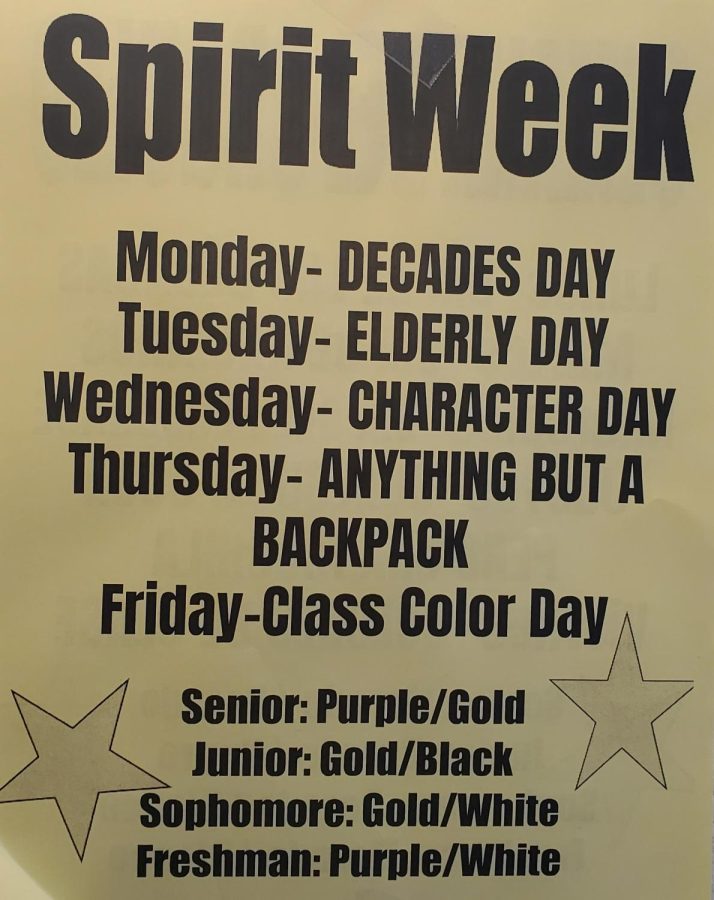 Spirit Week Daily Themes
